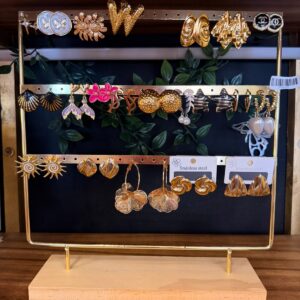 aretes oro laminado grandes