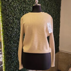 sueter beige botones