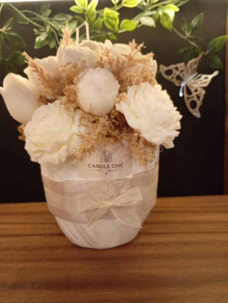 Arreglo flores blancas