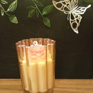 Vela vaso rosa