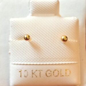 Broquel dormilonas doble cero (oro 10 k)