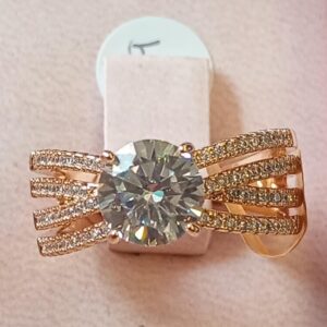 Anillo solitario blanco (laminado)