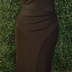 Vestido largo negro