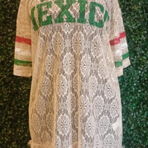 Playera encaje Mexico