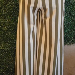Pantalon estampado Rayas verde