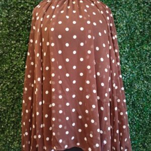 Blusa bolitas cafe